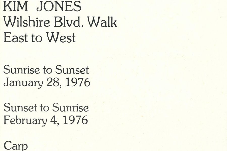 Wilshire Boulevard Walk - Kim Jones
