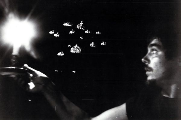 Chris Burden presented a massive assembly of starships from throughout the universe Aug. 8-12, 1978, in a piece sponsored by Carp and installed at Robert Wilhite's Studio in Los Angeles.